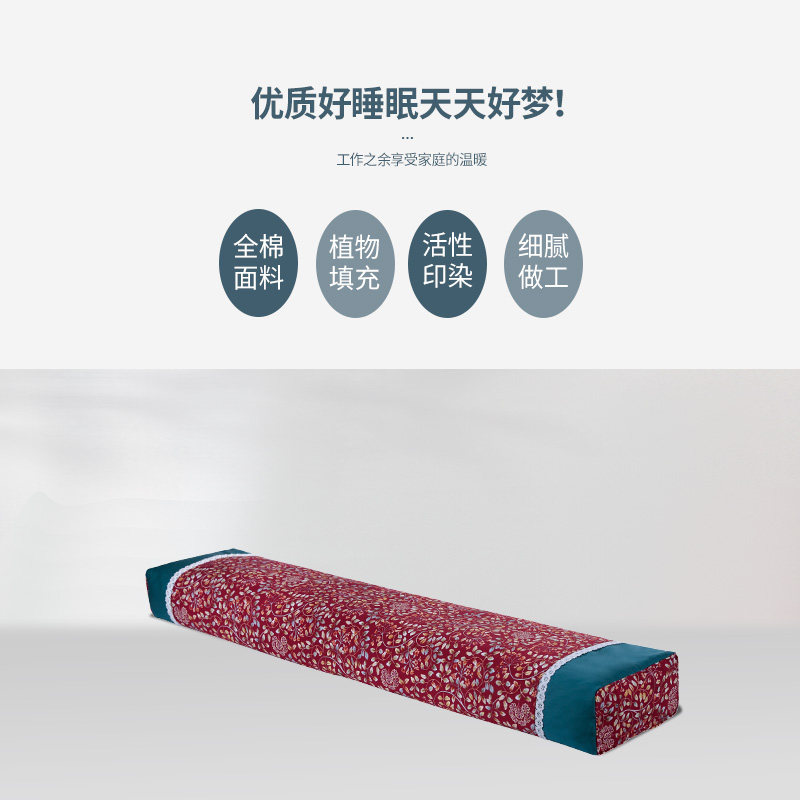 双人枕头荞麦壳长枕一体荞麦皮双人单人枕情侣枕成人护颈枕加长