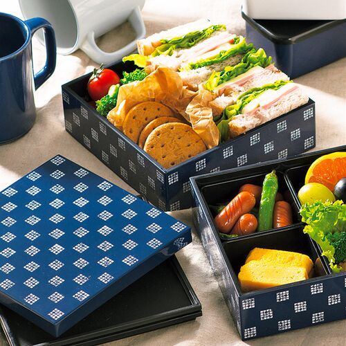 饭盒学生上班族便当盒日式餐盘简约分隔型多层儿童带饭饭盒野餐盒