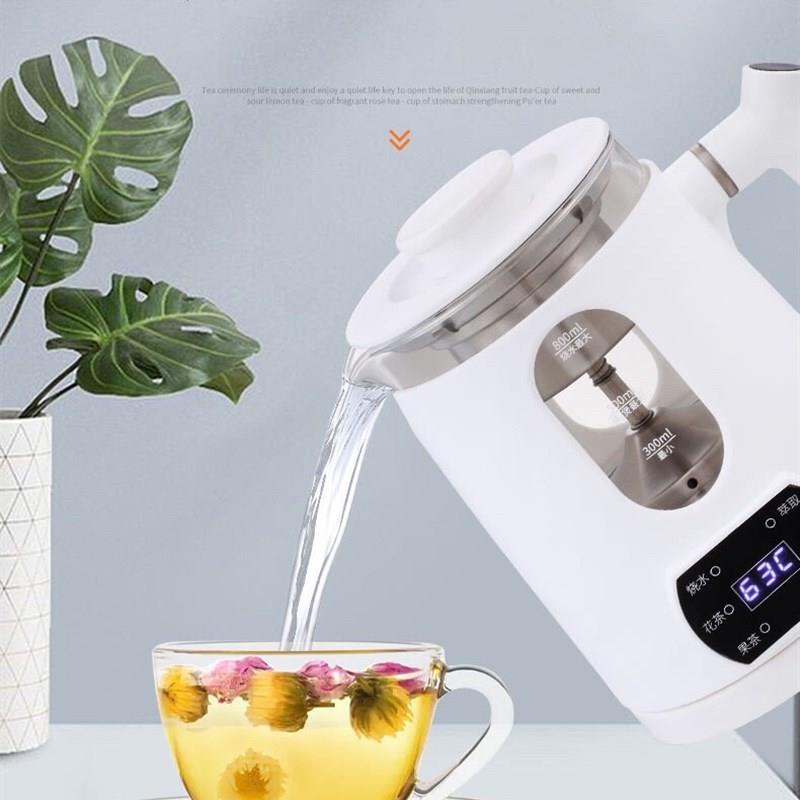220V110V迷你养生壶蒸汽煮茶器黑茶煮茶壶小型玻璃花茶壶电热水壶