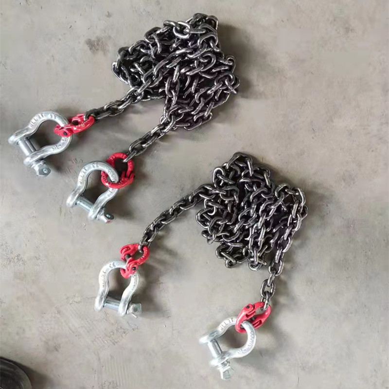 起重链条吊具双头带扣吊钢筋底链双头接圈兜着吊链条吊索具吊装链