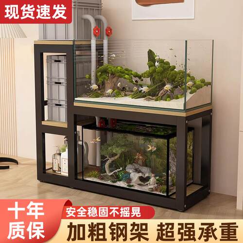 鱼缸架子组合金属多层鱼缸专用柜家用水族箱底架承重桌子底座托架