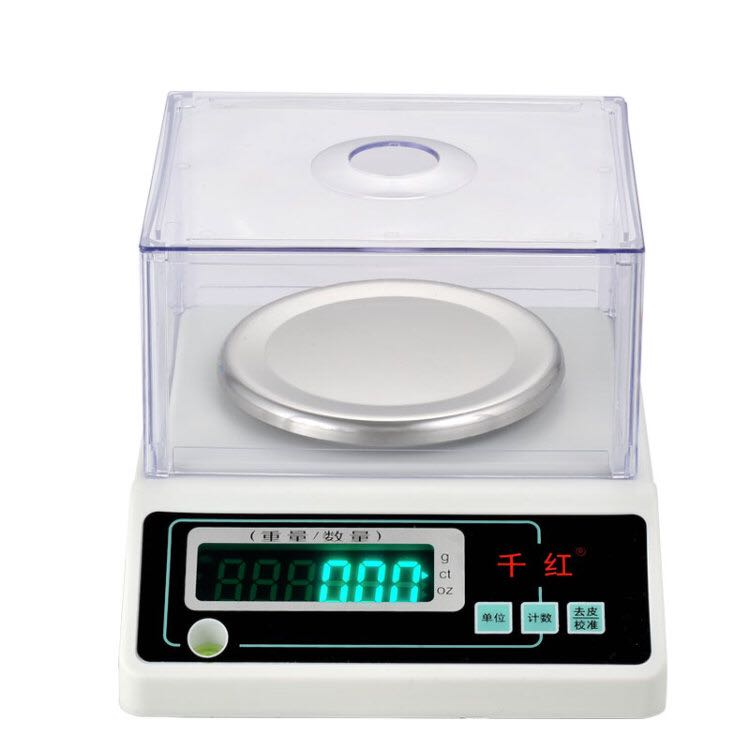 千红精密秤实验室分析天平内置电池300g/0.001g/0.01g包邮
