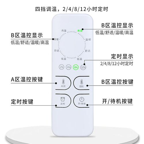 电热毯双人三人家用无辐射双控调温加大2米1.8智能定时电褥子除螨