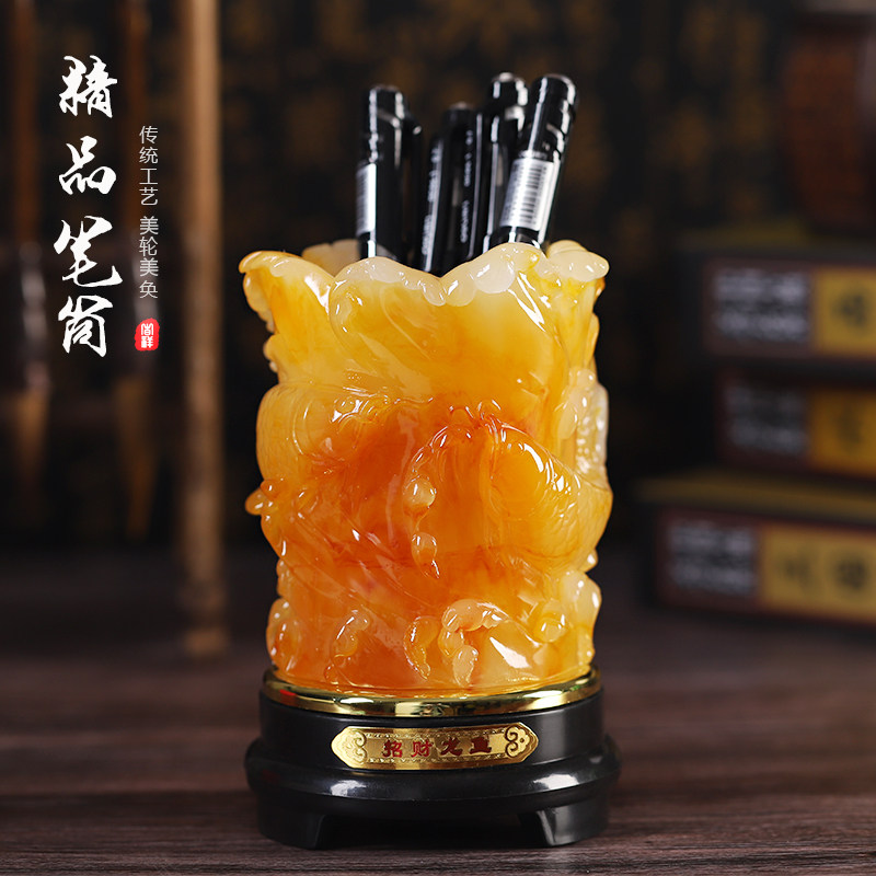 办公桌可旋转创意笔筒桌面工艺品摆件书桌收纳装饰品学生用品送礼