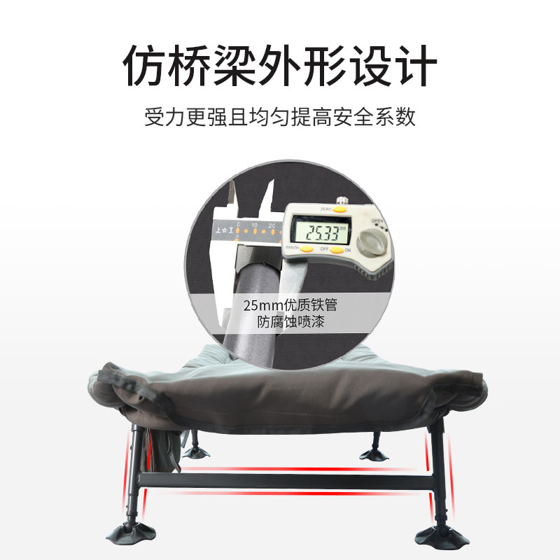 我飞办公室午休床可拆洗单人可调节靠背折叠床午睡简易便携行军床