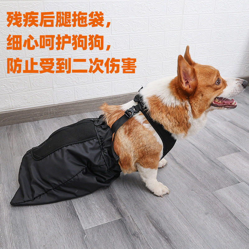 瘫痪身心障碍狗狗後肢保护拖袋胸腹皮肤後腿防磨辅助康复透气耐磨