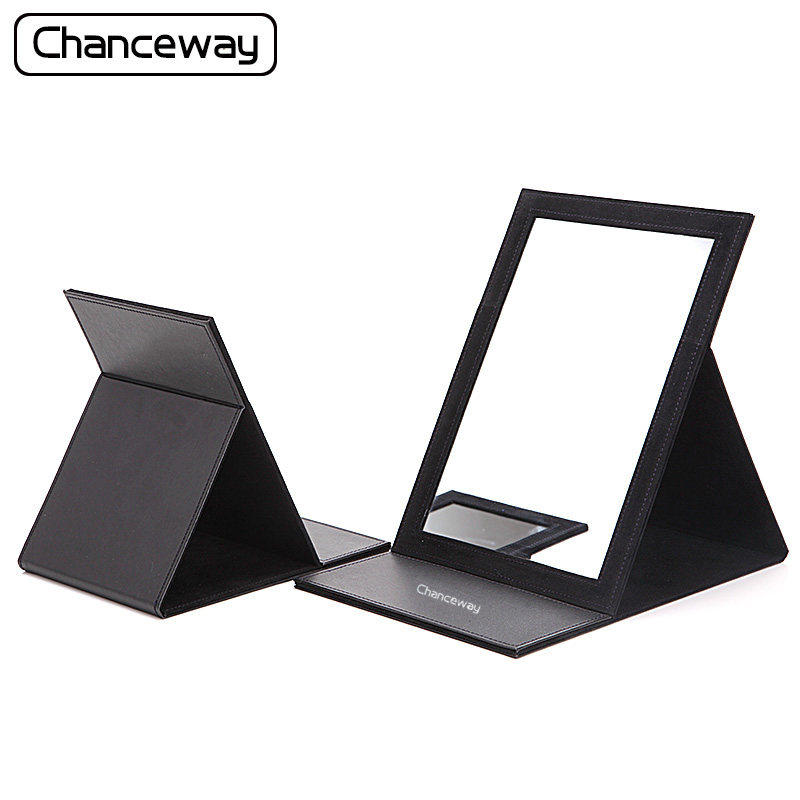 化妆镜大号大台式公主镜桌面创意韩国宿舍折叠卧室房间镜子