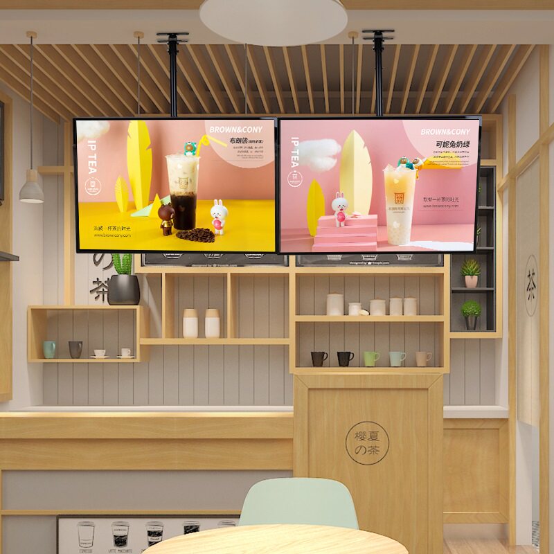 菜单展示牌价目表点菜超薄点餐牌电视奶茶店灯箱广告牌挂墙式悬挂