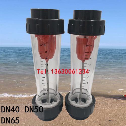 余姚远大PVC转子流量计液体水浮子LZSDN50/DN65/DN40直插式管道式