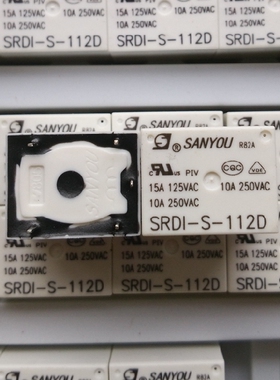 原装三友继电器SRDI-S-112D一组转换5脚10A250VAC 线圈电压12VDC!