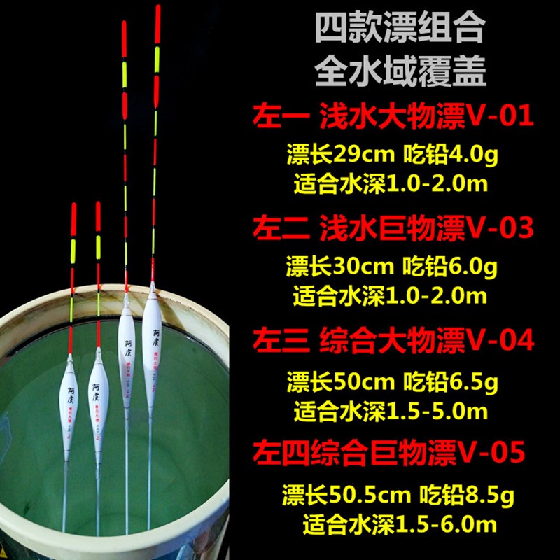 免调漂胡库黑坑大物巨物成品线组套装带漂绑好的主线子线双钩一套