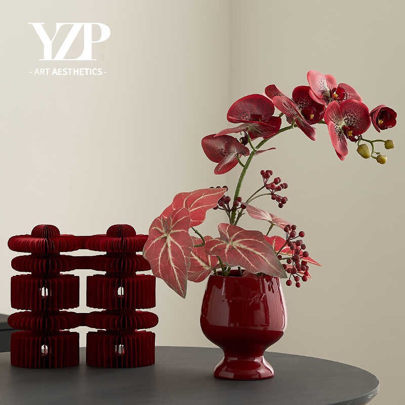 喜礼盆景 研植花艺师原创设计婚庆新房喜庆装饰赠礼摆件拍摄道具