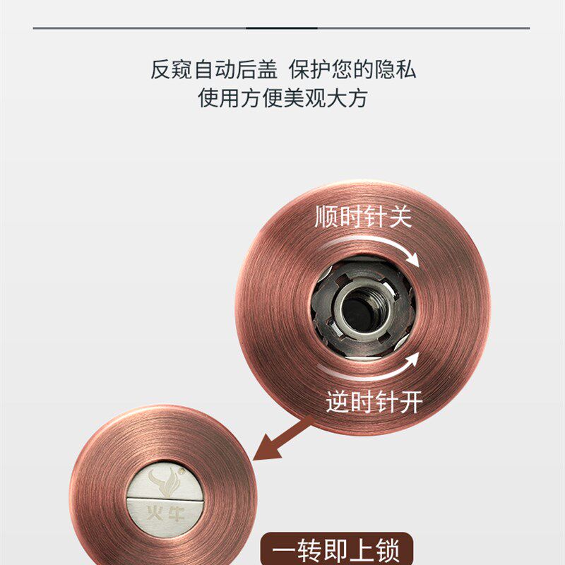 家用防盗猫眼门镜老式防盗门通用防撬防旋开防拆防护器金属开锁