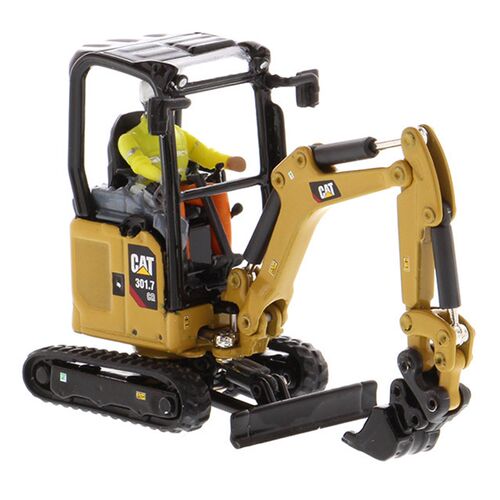 DM 1:50 CAT301.7 CR 卡特彼勒小液压挖掘机带工具合金模型 85597