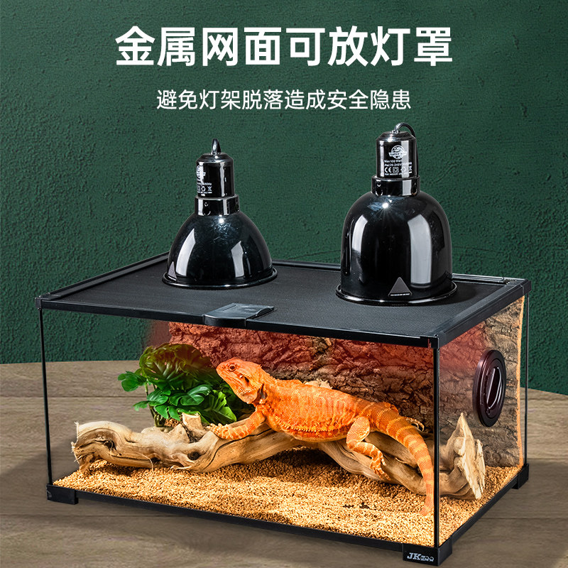 爬宠饲养箱玻璃缸造景守宫蜥蜴树栖盒角蛙蜘蛛蜥蜴水龟甲虫水陆盒