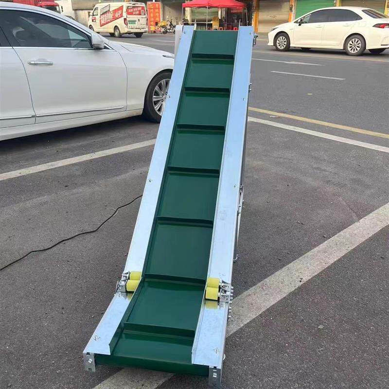 爬坡机传送带注塑机小型上料提升机皮带传送快递打包输送机定制