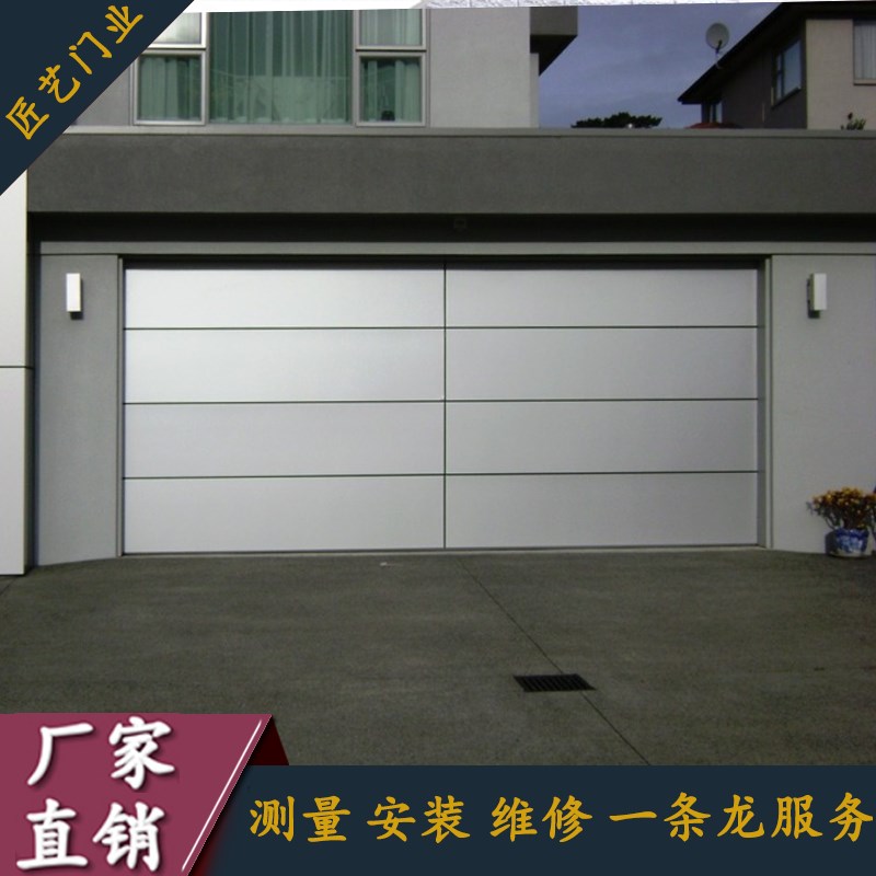铝合金翻板车库门电动遥控卷闸卷帘门欧式静音防盗别墅门厂家定制