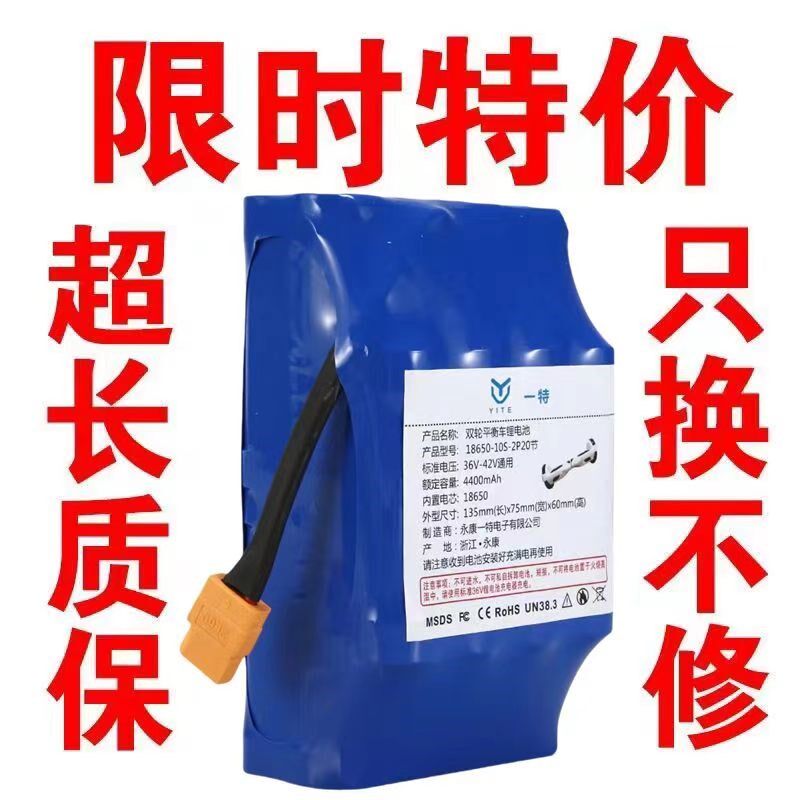 电动平衡车电池大容量36v电瓶专通用42v阿尔郎双轮扭扭车锂电池组