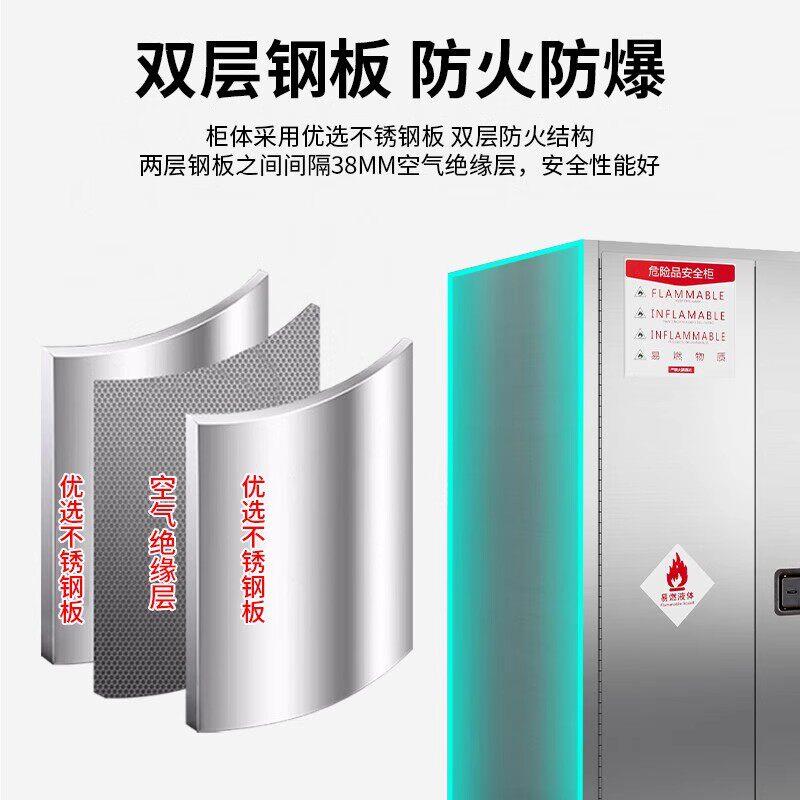 实验室不锈钢防爆柜化学品储存柜防火柜易燃易爆品工业试剂安全柜