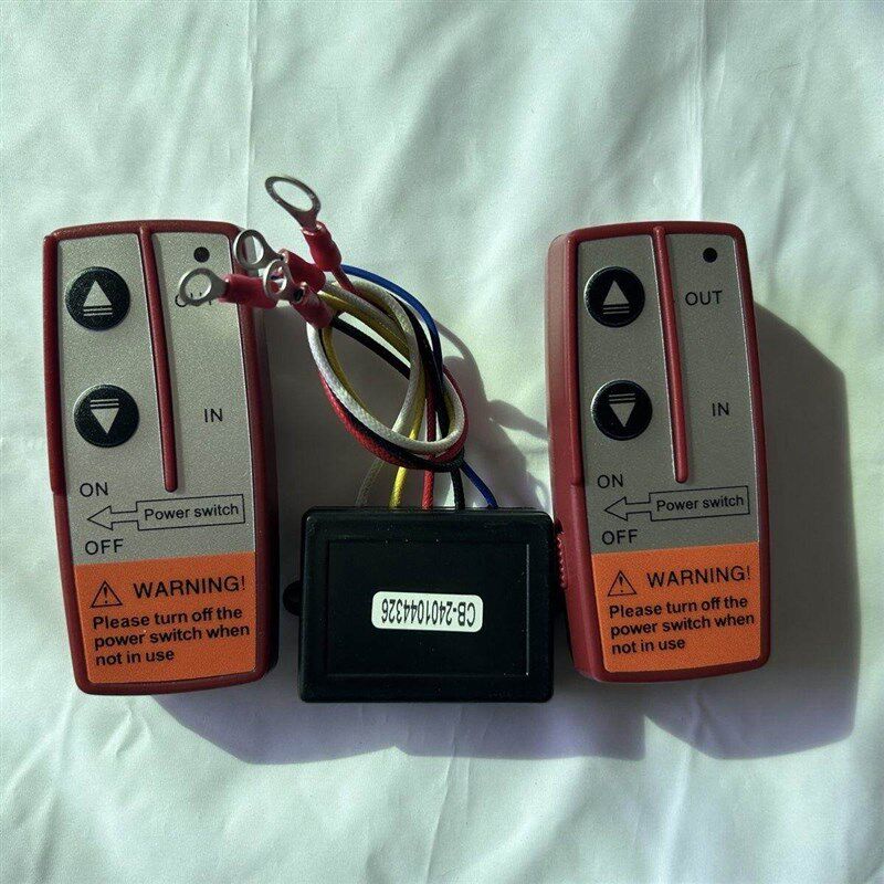 电动绞盘无线遥控器小型车载配件吊机控制盒接收器 12V/24V通用型