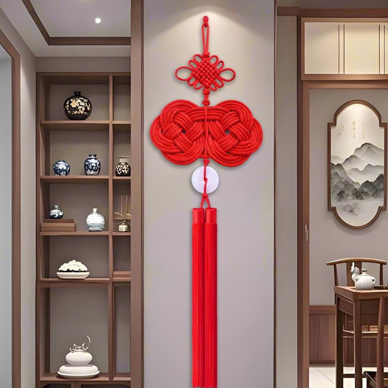 中国结挂件客厅大号红色装饰新年玄关过年春节中国节平安乔迁