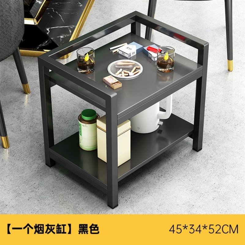 茶水台加高火锅小边几不锈钢置物架麻将桌方形麻将机茶几专用角几