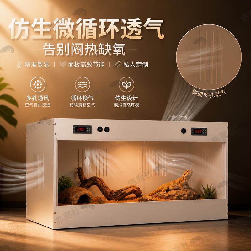 悠爬社爬宠恒温箱pvc饲养保温箱鬃狮蜥蜴乌龟刺猬守宫宠物蛇爬虫