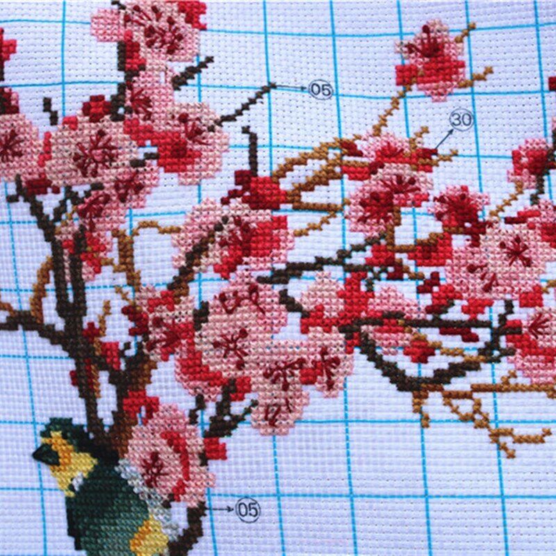 十字绣成品纯手工出售梅兰竹菊四联画客厅卧室新款装饰画已绣好的