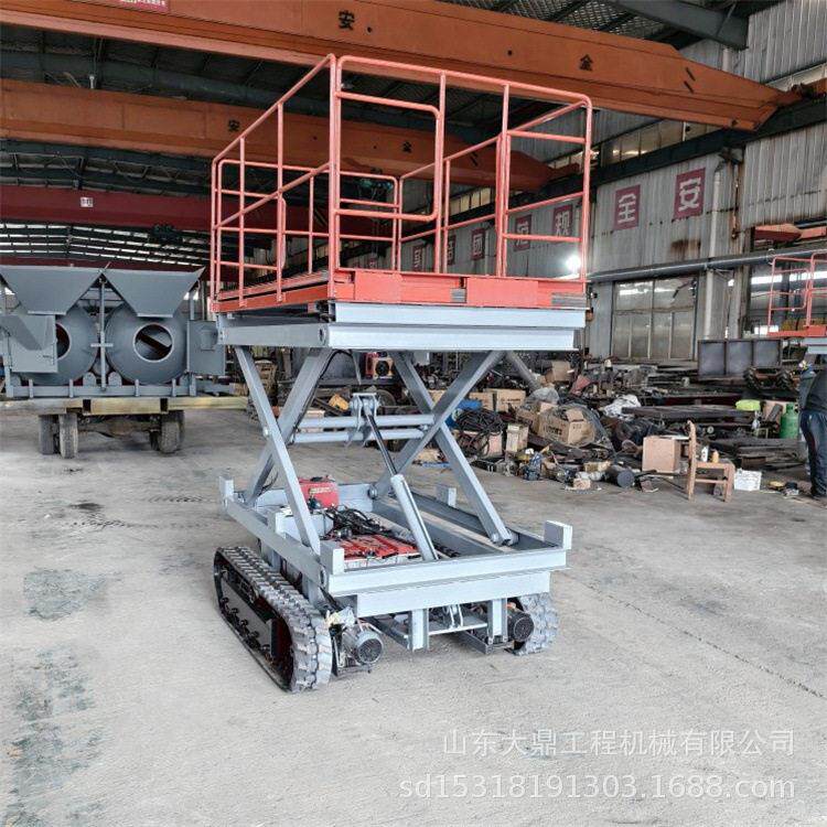履带式果园采摘车 小型履带升降机 特殊地形空作业施工
