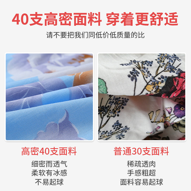 妈妈棉绸睡裙女夏季短袖长款绵绸睡衣裙中老年人大码人造棉连衣裙