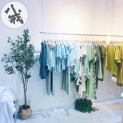 服装店吊架上墙壁挂式悬挂不锈钢钢丝挂衣架女装货架婚纱展示架子
