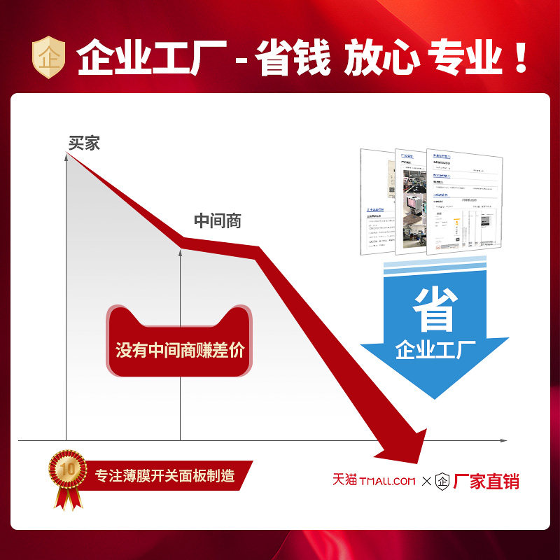 亚克力面板定制 薄膜开关 定做厂家按键面板设备面贴 pvc PMMA仪