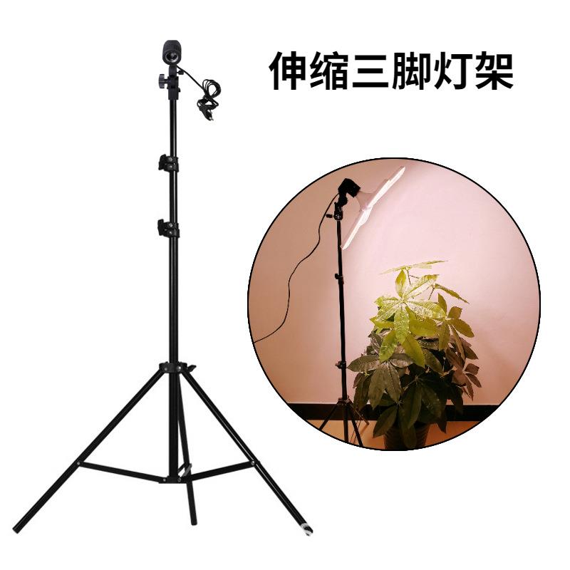 三脚支架灯座带定时开关灯架E27螺口灯头植物灯架