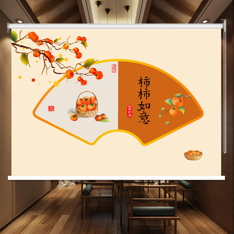 定制办公室卷帘客厅卧室厨房洗手间阳台遮阳防水窗帘上下卷拉升降