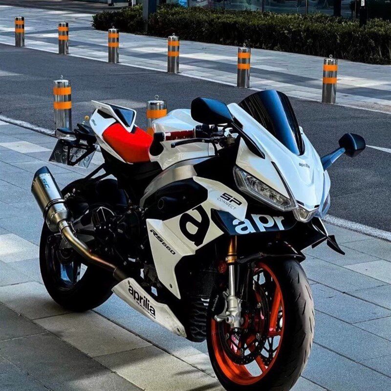 适用于阿普利亚RS660 RSV4改装排气管天蝎吉村钛合金中尾段消音器