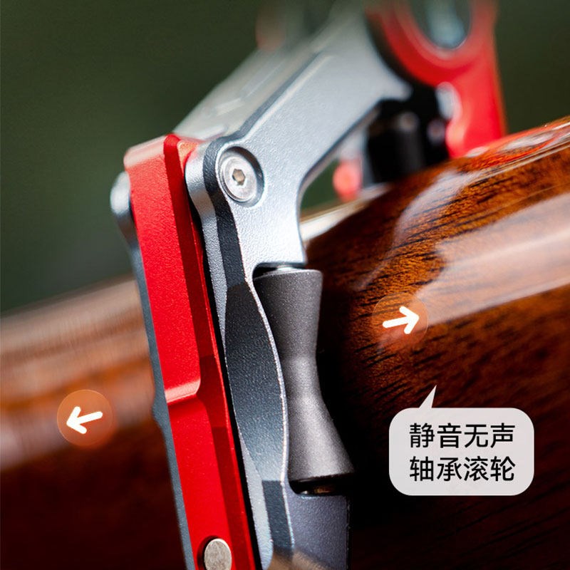 JstaffS1高颜值金属木电吉他尤克里里民谣专用高级调音变调滑动夹图片