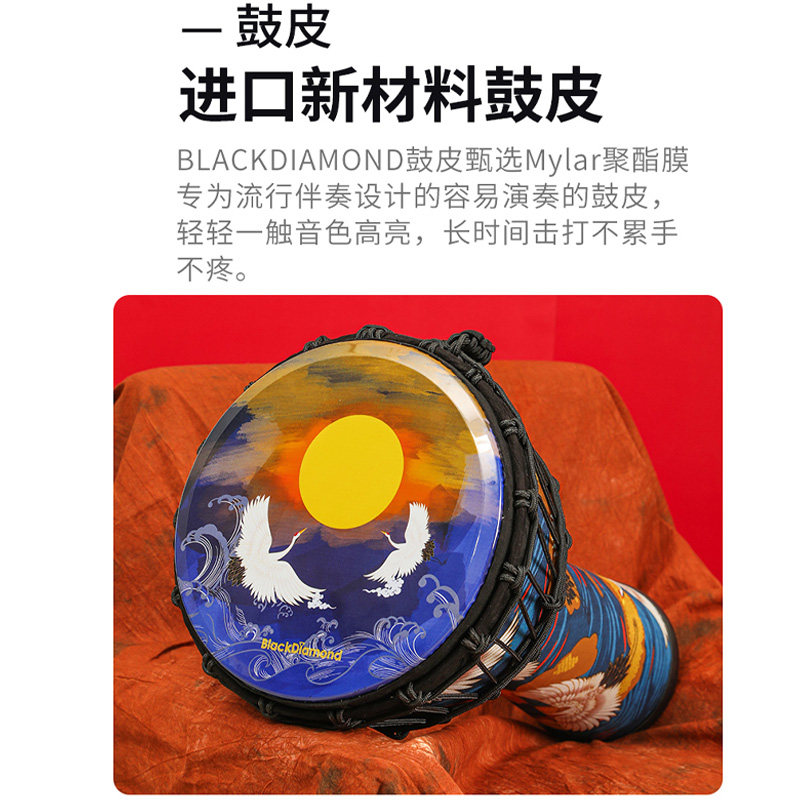 乐僮非洲鼓儿童入门初学幼儿园专用手鼓8寸10 12民族专业乐器丽江