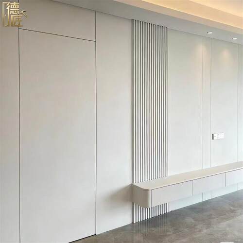 极简隐形门涂料刷漆门卧室铝木门无框隐框门墙框同色门