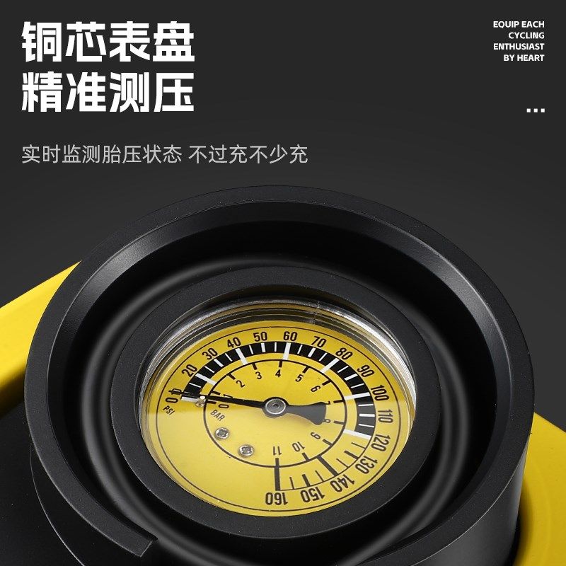 西骑者脚踩打气筒自行车公路车汽车高压车载充气泵家用通用装备
