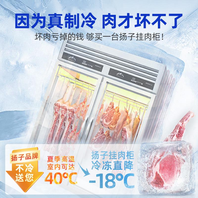 扬子商用挂肉柜牛肉羊肉排酸冷藏保鲜展示柜立式鲜肉冷藏冷冻冰柜