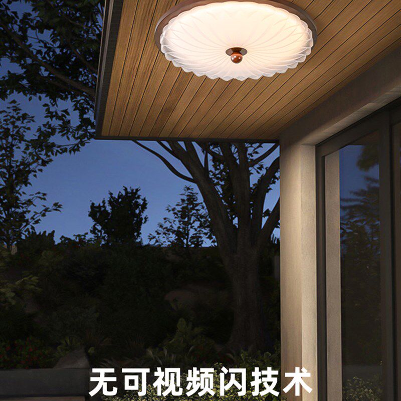 入户走廊过道玄关户外led三防吸顶灯新款室外露台阳台专用照明灯