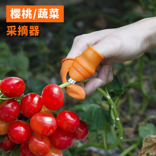 精锐锋摘花椒摘菜神器摘豆角农用铁指甲拇指刀掐尖采摘剥手指手套