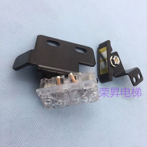 展鹏FED-0702轿门锁触点开关含支架HY06077副门锁移动接件电梯
