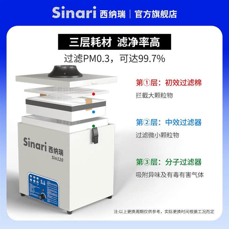 手工烙铁焊锡烟雾净化器实验室除烟除尘排烟机工业激光打刻吸烟机