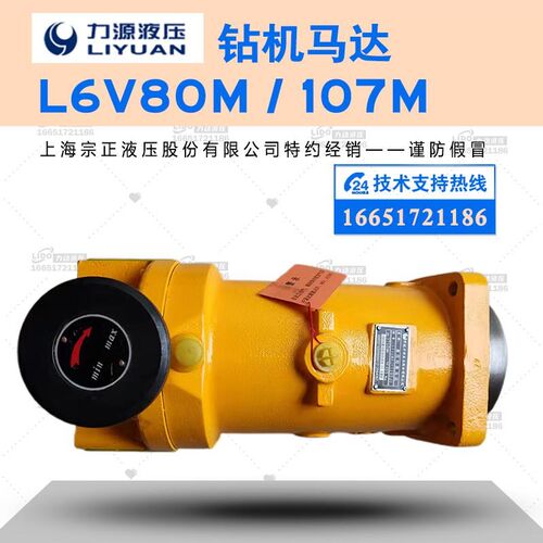力源L6V80M柱塞马达 L6V107马达 L6V160钻机液压马达潜孔钻掘进机
