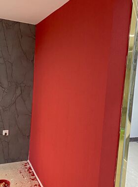内墙哑光中国红环保净味乳胶漆深红色背景墙室内墙面漆水性自刷漆