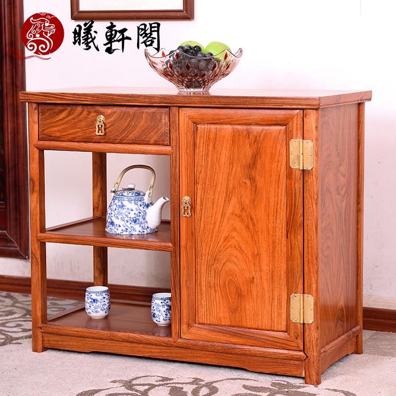红木家具刺猬紫檀餐边柜花梨木茶水柜实木中式仿古储物柜收纳角柜