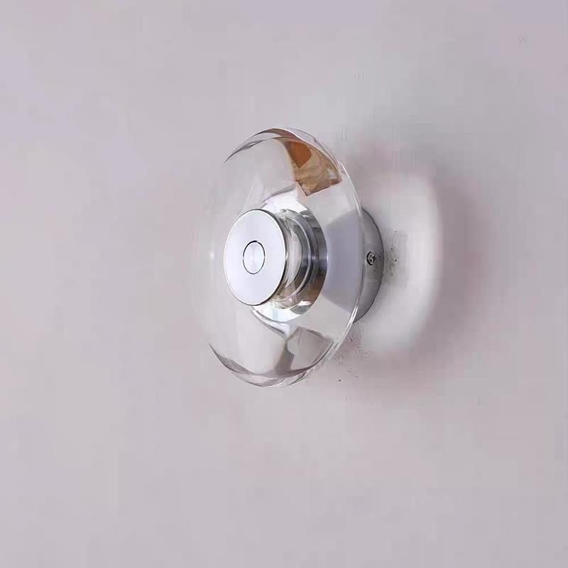 创意水晶壁灯卧室床头壁灯包豪斯现代简约背景墙壁灯过道小吸顶灯