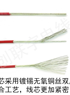 铁氟龙线UL1332#14 16 18 20 22 24 26 28AWG耐高温电子线 地感线