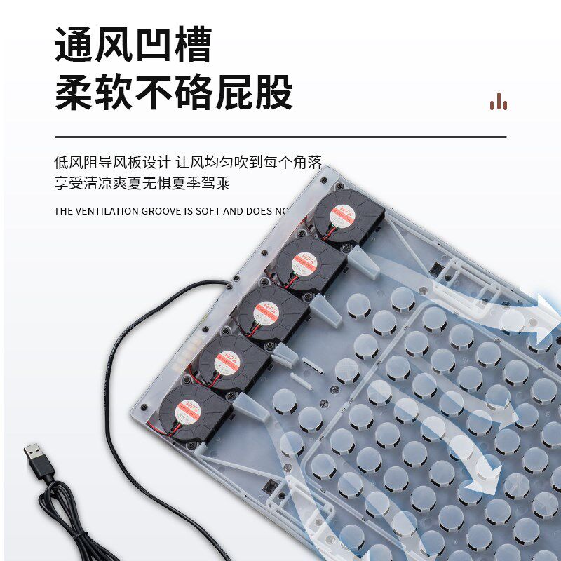 汽车坐垫夏季座椅通风制冷座垫夏天冰丝透气凉垫四季通用单片车垫